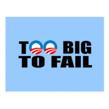 TOO BIG TO FAIL POST CARDS