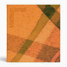 Too Cool for School Plaid Grunge Binder