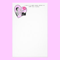 Too Cute, but Looking Busy stationery