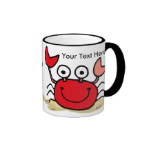 Too Cute Crab Custom Mug