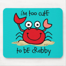 Too Cute Crab Mousepads