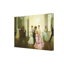 Too Early by James Tissot, Vintage Victorian Art Canvas Print