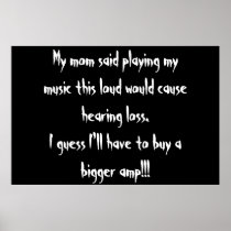 too loud? print