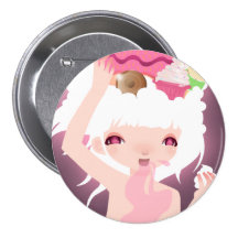 Too Much Sweet Pinback Button