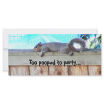 Too pooped to party...