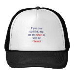 Too smart for Obama t-shirts, pins and more Mesh Hats