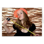 Tool Girl - measuring tape Cards