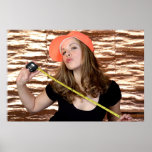 Tool Girl - measuring tape Print