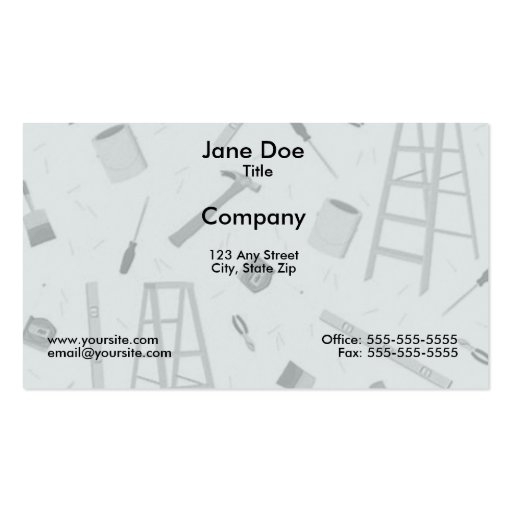 Tool Time Business Card