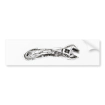 Tool wrench bumper sticker