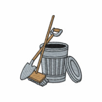 Tools and Garbage Can