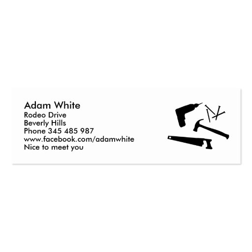 Tools Business Card Template