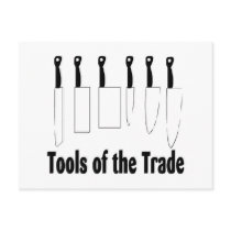 Tools Of The Trade Knives Post Card