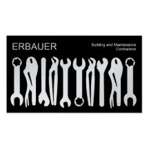 Tools of the Trade - White on Black (Platinum) Business Cards