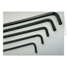 Tools of Trade- Allen keys Greeting Cards