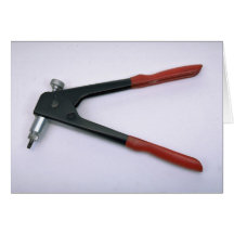 Tools of Trade- Rivet gun Greeting Card