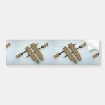 Tools of Trade- Single wooden handscrew Bumper Sticker