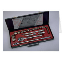 Tools of Trade- Socket set Greeting Cards