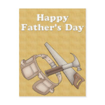 Tools/Tool Belt - Happy Father's Day Post Card