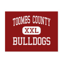 Toombs County - Bulldogs - High - Lyons Georgia Postcard