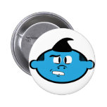 Toon bleu badge avec épingle