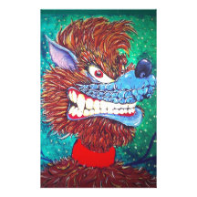 Toon Wolf Customized Stationery