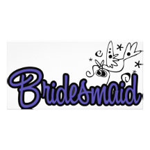 ToonDoveBridesmaidInd Personalized Photo Card