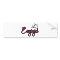 ToonDoveEngagedPink Bumper Stickers