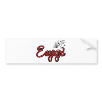 ToonDoveEngagedRed Bumper Stickers