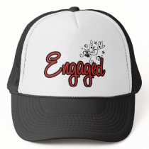 ToonDoveEngagedRed Mesh Hat