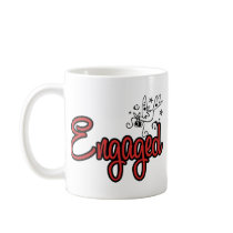 ToonDoveEngagedRed Coffee Mug