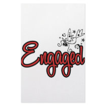 ToonDoveEngagedRed Custom Stationery