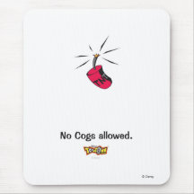 Toontown No Cogs Allowed TNT design Disney Mouse Pad