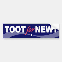 TOOT For NEWT Gingrich 2012 Bumper Stickers
