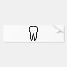 tooth bumper sticker