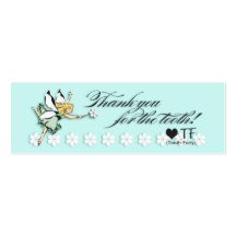 Tooth Fairy Thank You Note Business Card Templates