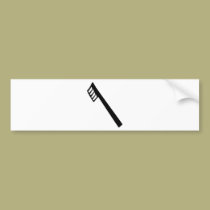 toothbrush icon bumper stickers