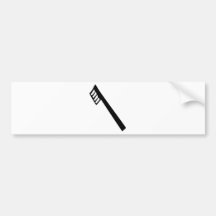 toothbrush icon bumper sticker