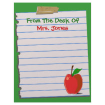 Top 10 Award! Teacher Letterhead Stationery