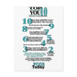 Top 10 PCOS Reasons Postcard