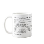 Top 10 questions every male nurse must endure mug