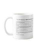 Top 10 reasons I didn’t answer my phone Mug