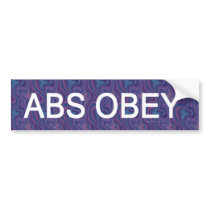 TOP Abs Obey Bumper Sticker