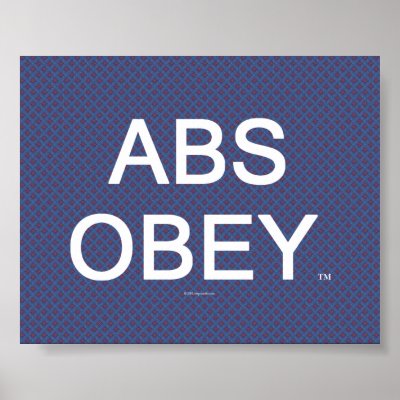 TOP Abs Obey Posters by teepossible