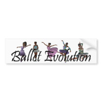 TOP Ballet Evolution Bumper Stickers