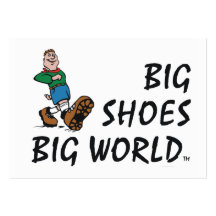TOP Big Shoes Big World Business Card Templates