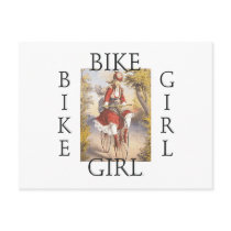 TOP Bike Girl Postcard