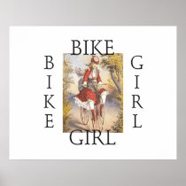 TOP Bike Girl Poster