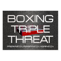 TOP Boxing Triple Threat Business Card Templates