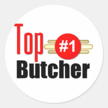 Top Butcher Sticker